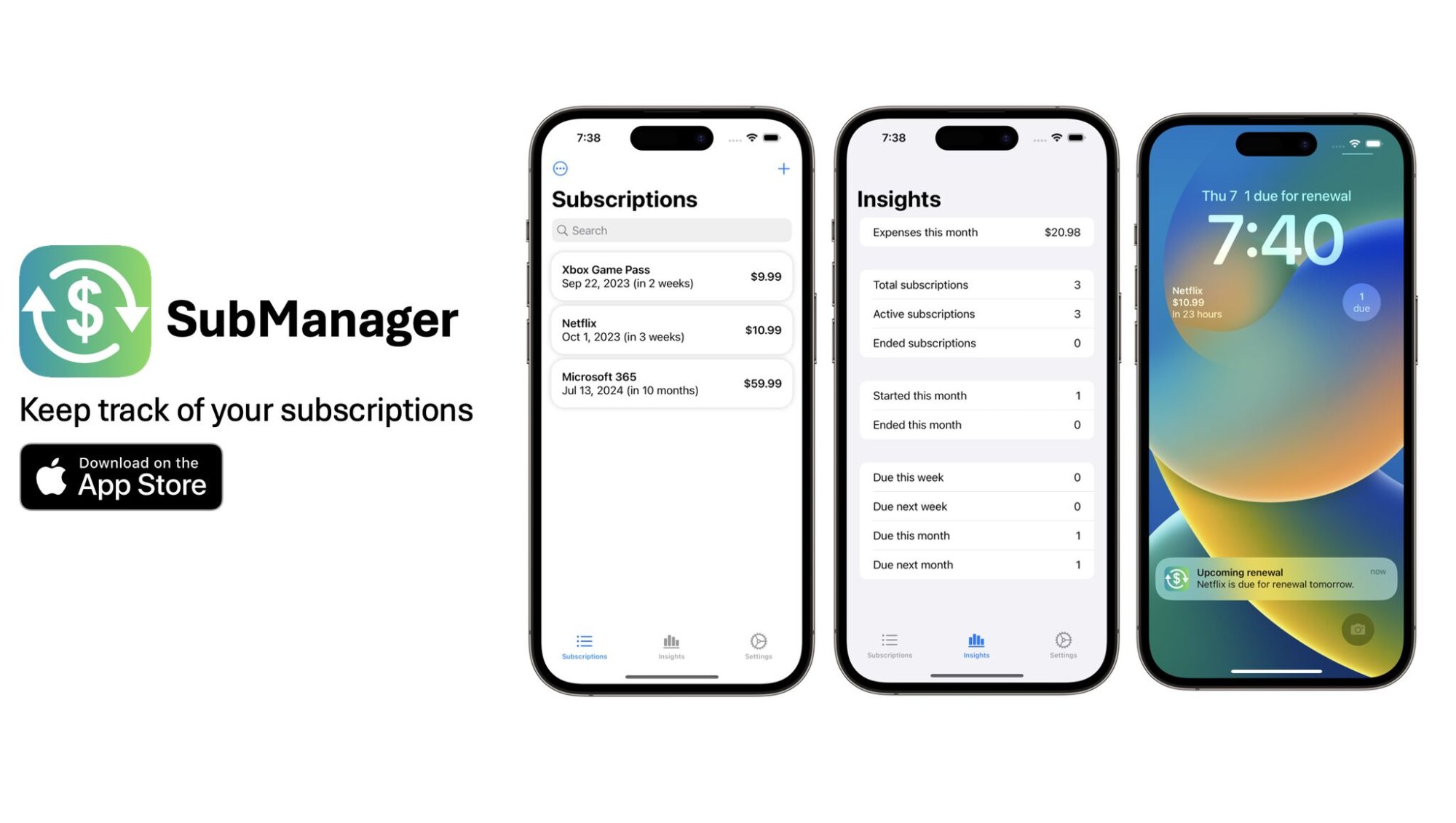 SubManager 1.0