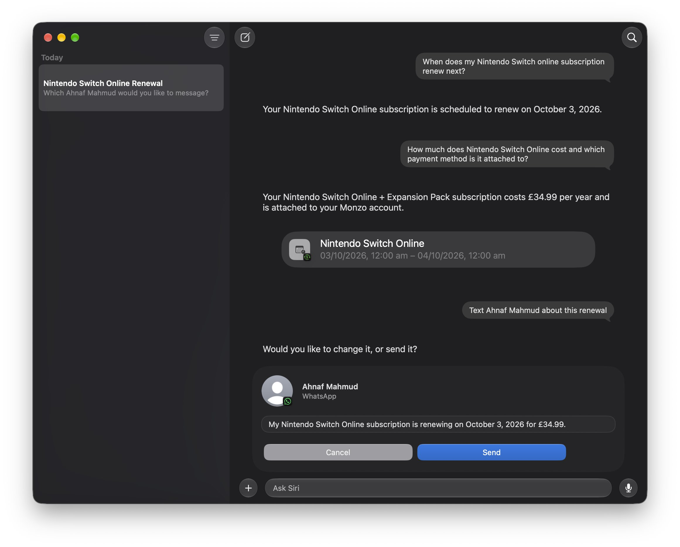 Siri AI